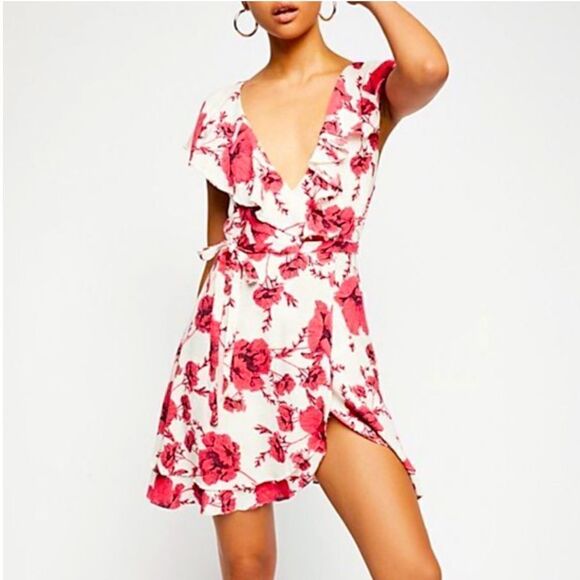 Free People Floral wrap dress - Picture 1 of 11